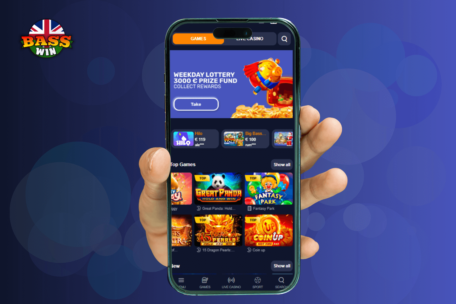 Find the Official BassWin UK Casino App on the Website